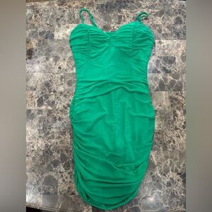 Privy Vibrant Green Strapless Dress